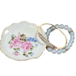 Ceramic Dish and Bracelets Gift